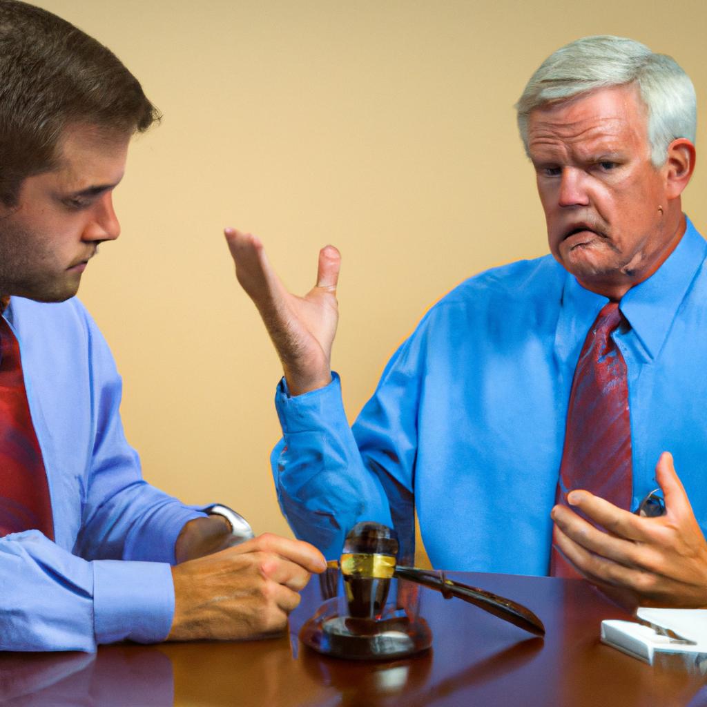 A DUI attorney in Fort Lauderdale negotiating with the prosecution for reduced charges on behalf of a client.